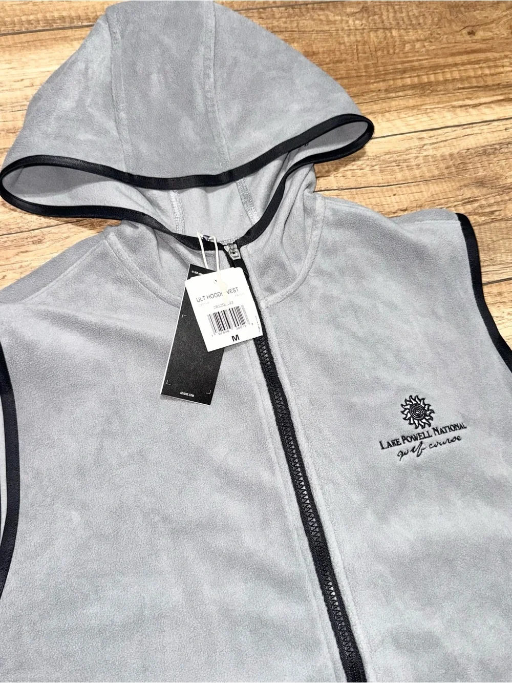 Adidas Ultimate365 Fleece Hoodie Full Zip Golf Vest Lake Powell Mens M